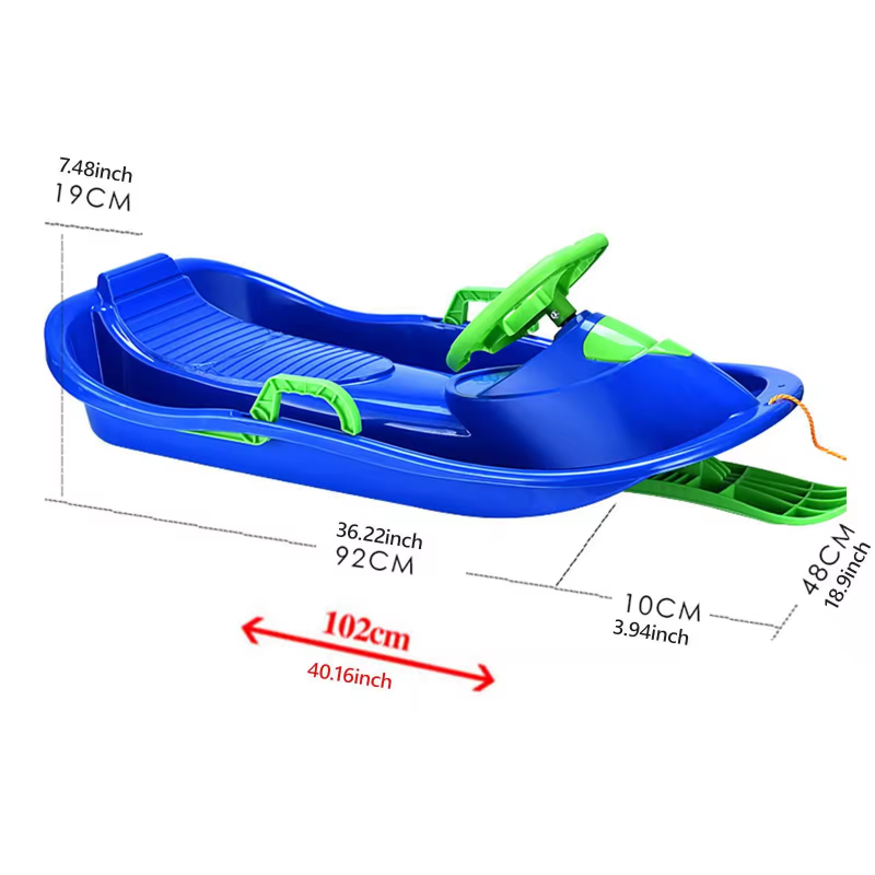 Kids Unique Outdoor Toys - Traîneau à neige pour enfants, avec
