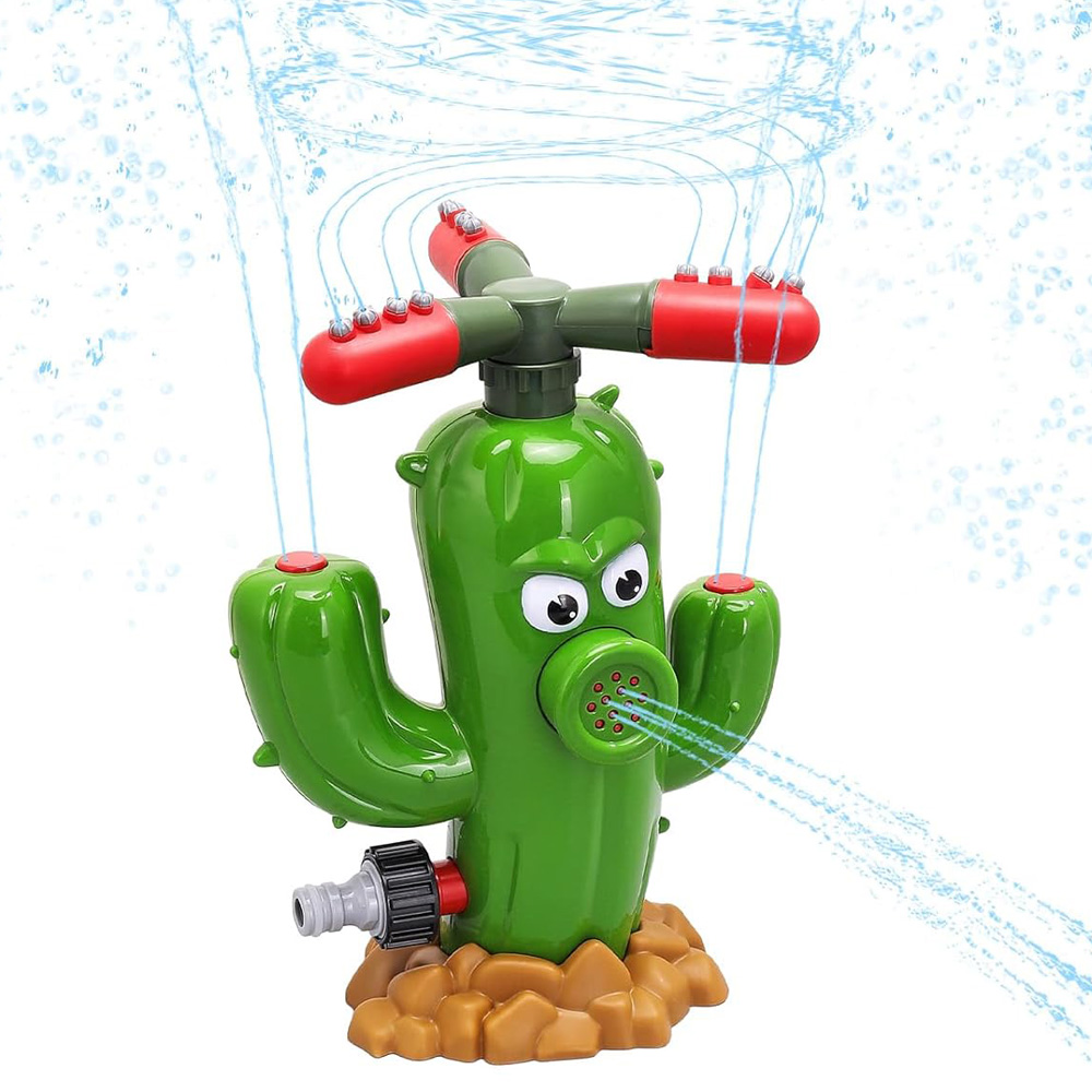 Kids Outdoor Yard Toys - Jouet d'arrosage en forme de cactus,