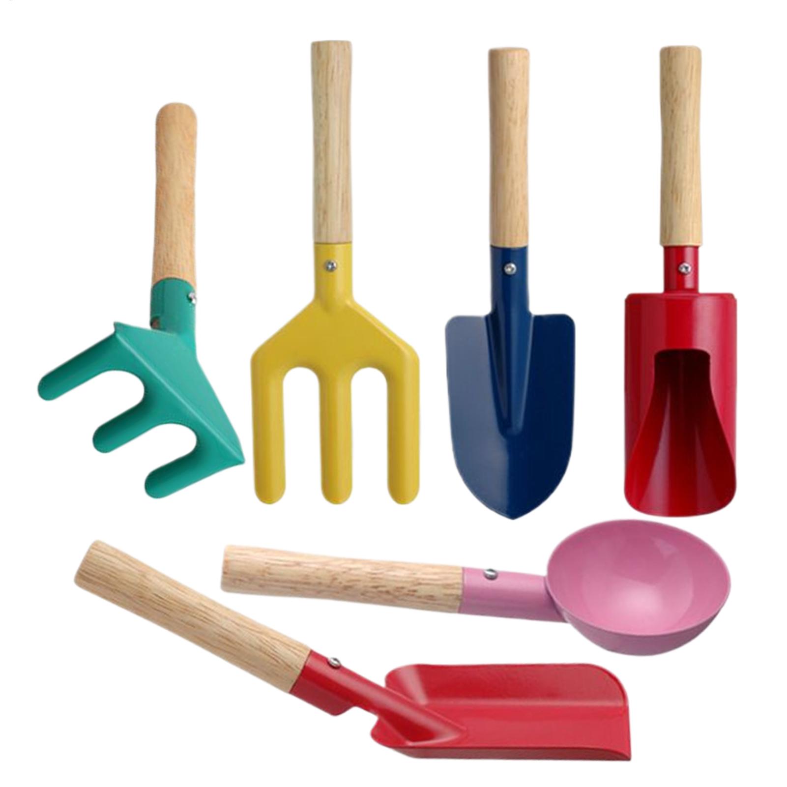 Kids Outdoor Yard Tools - Kit d'outils de jardinage portable éducatif