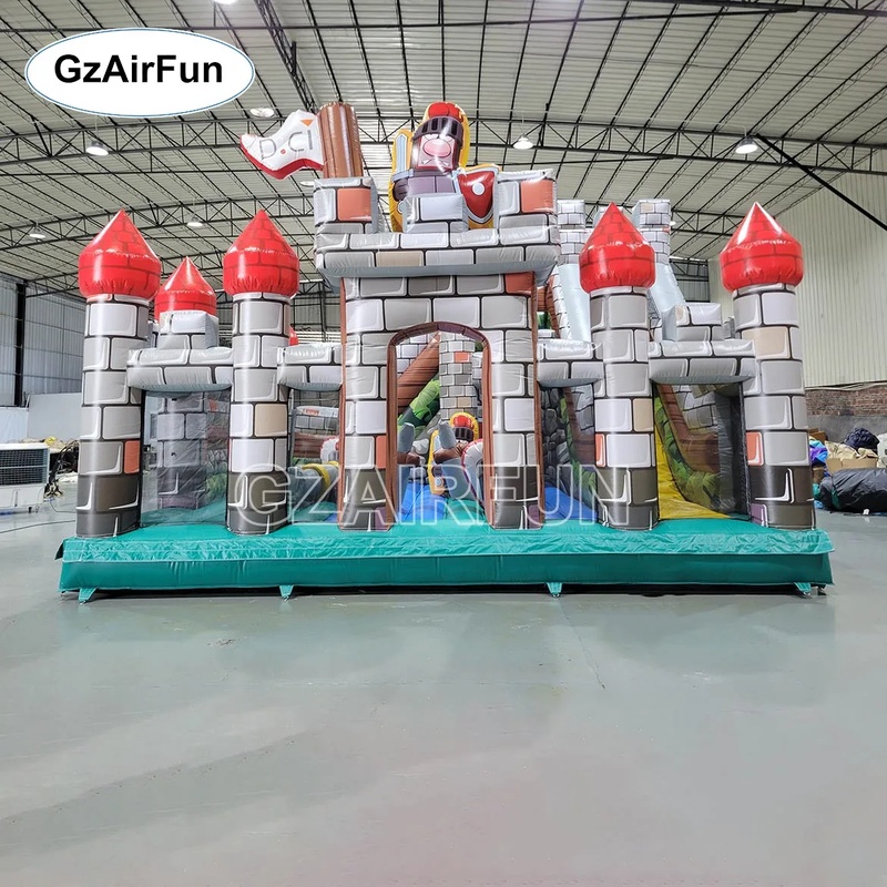 Kids Outdoor Obstacle Course Equipment - Château gonflable commercial en PVC, parcours