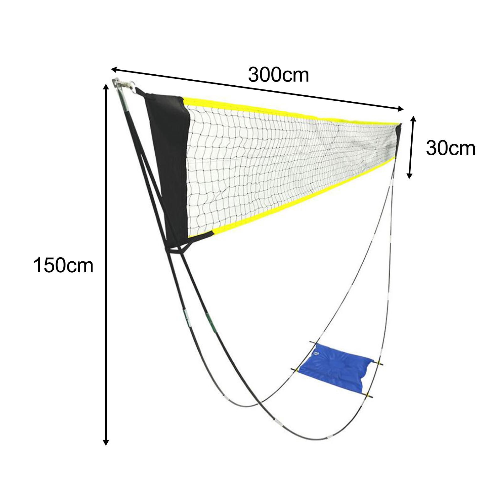 Kids Outdoor Volleyball Net - Filet de badminton avec sac de