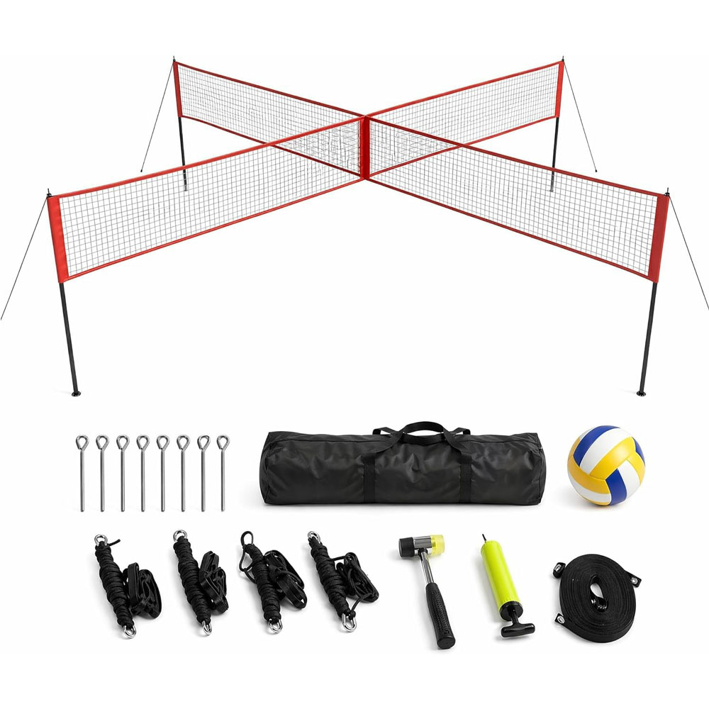 Kids Outdoor Volleyball Net - Ensemble de filet de volley-ball à