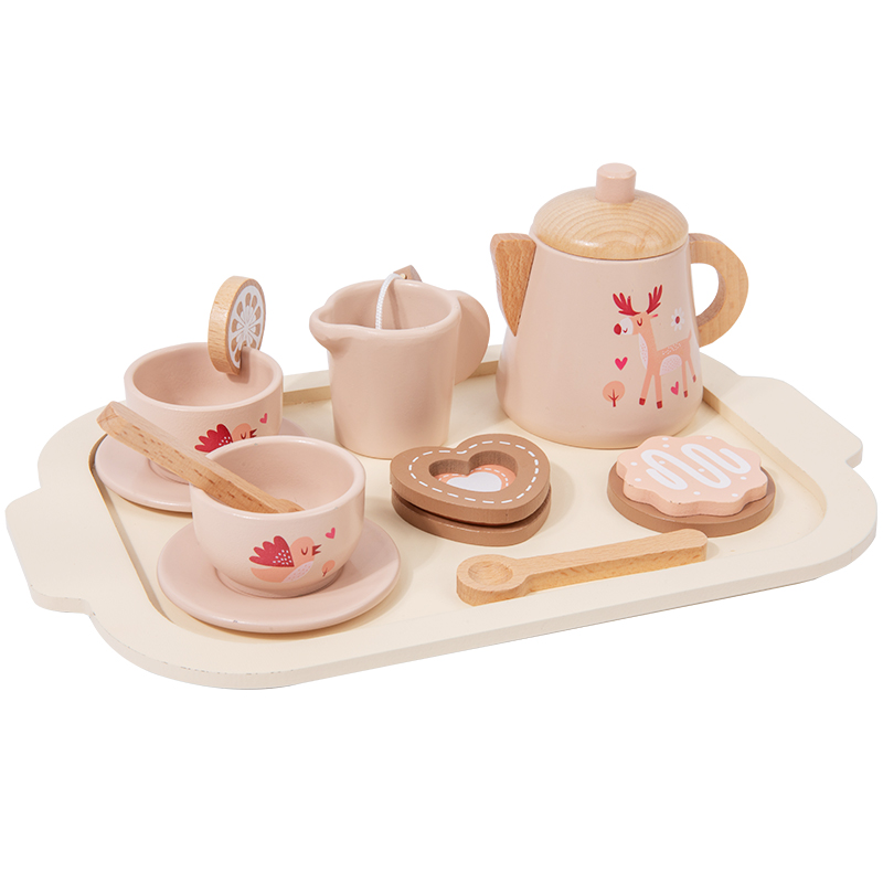 Kids Outdoor Kitchen Accessories - Service à thé de l'après-midi, jouet