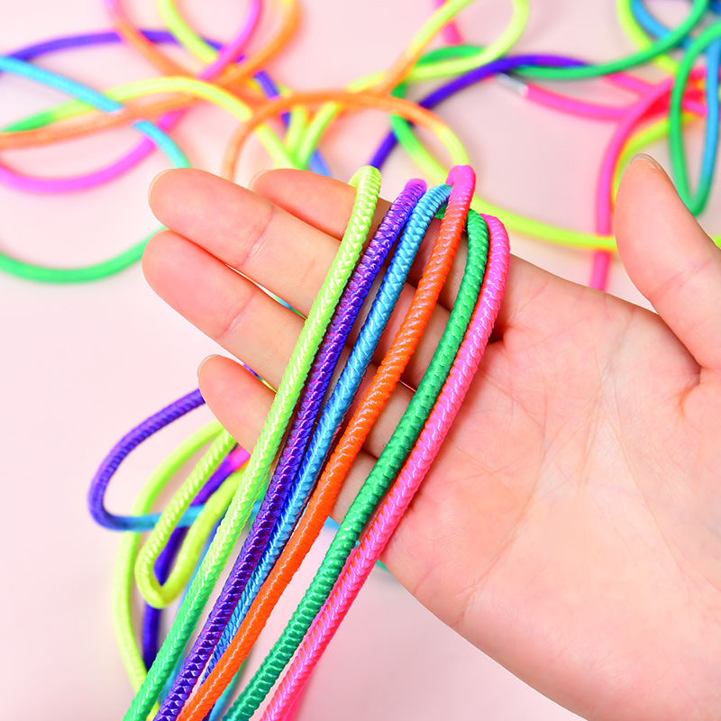 Kids Outdoor Jumping Toys - Corde pendante arc-en-ciel pour enfants, jouets