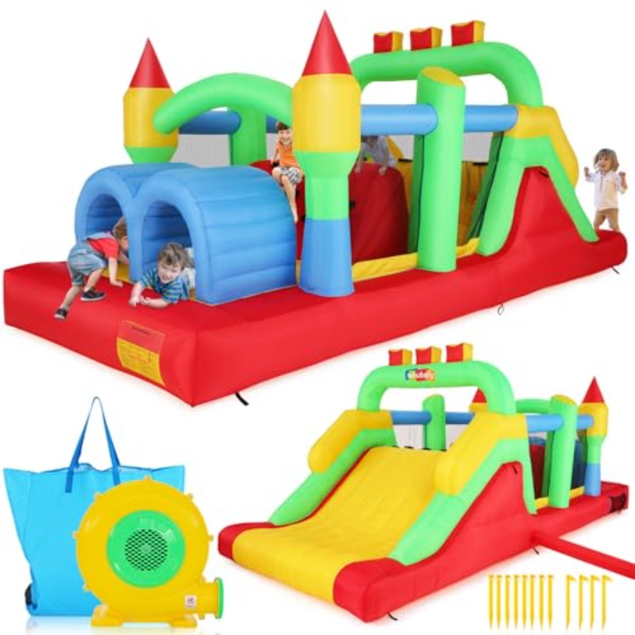 Kids Outdoor Obstacle Course - Structure gonflable d'extérieur pour enfants de