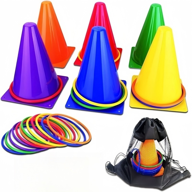 Kids Outdoor Yard Tools - 1 ensemble de cônes de lancer,