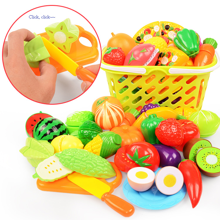 Kids Outdoor Kitchen Accessories - Jeu de découpe de nourriture pour