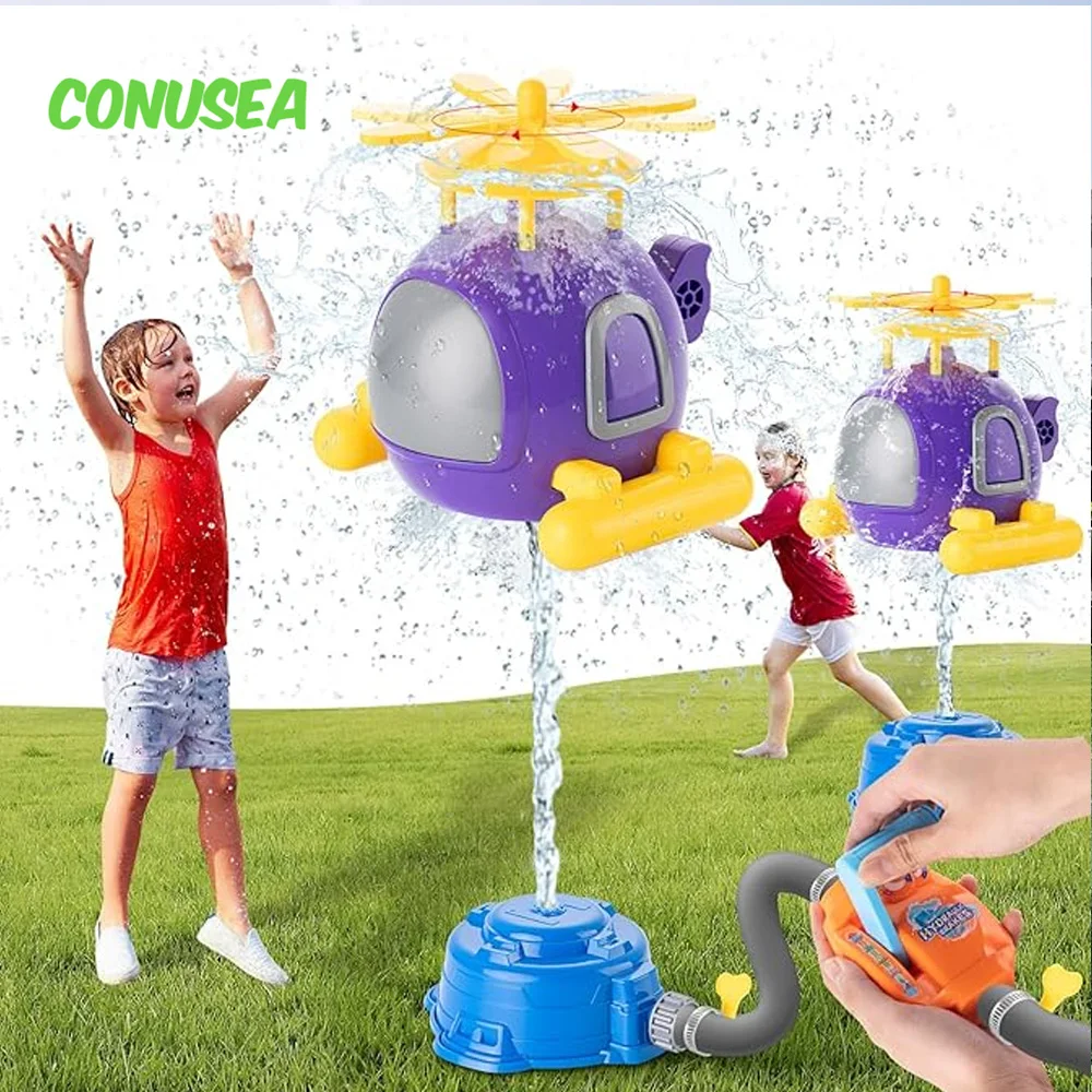 Kids Outdoor Yard Tools - Hélicoptère arroseur jouet d'eau enfants jeux
