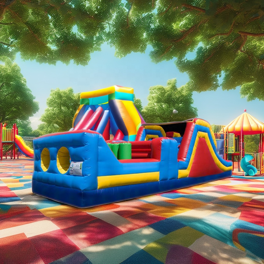 Structure gonflable géante com - Kids Outdoor Obstacle Course Equipment avis et prix