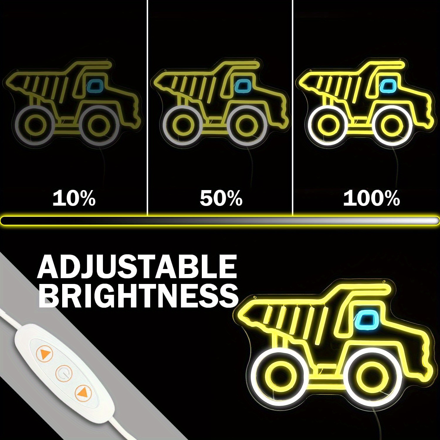 Panneau néon LED jaune en form - Kids Outdoor Dump Truck avis et prix