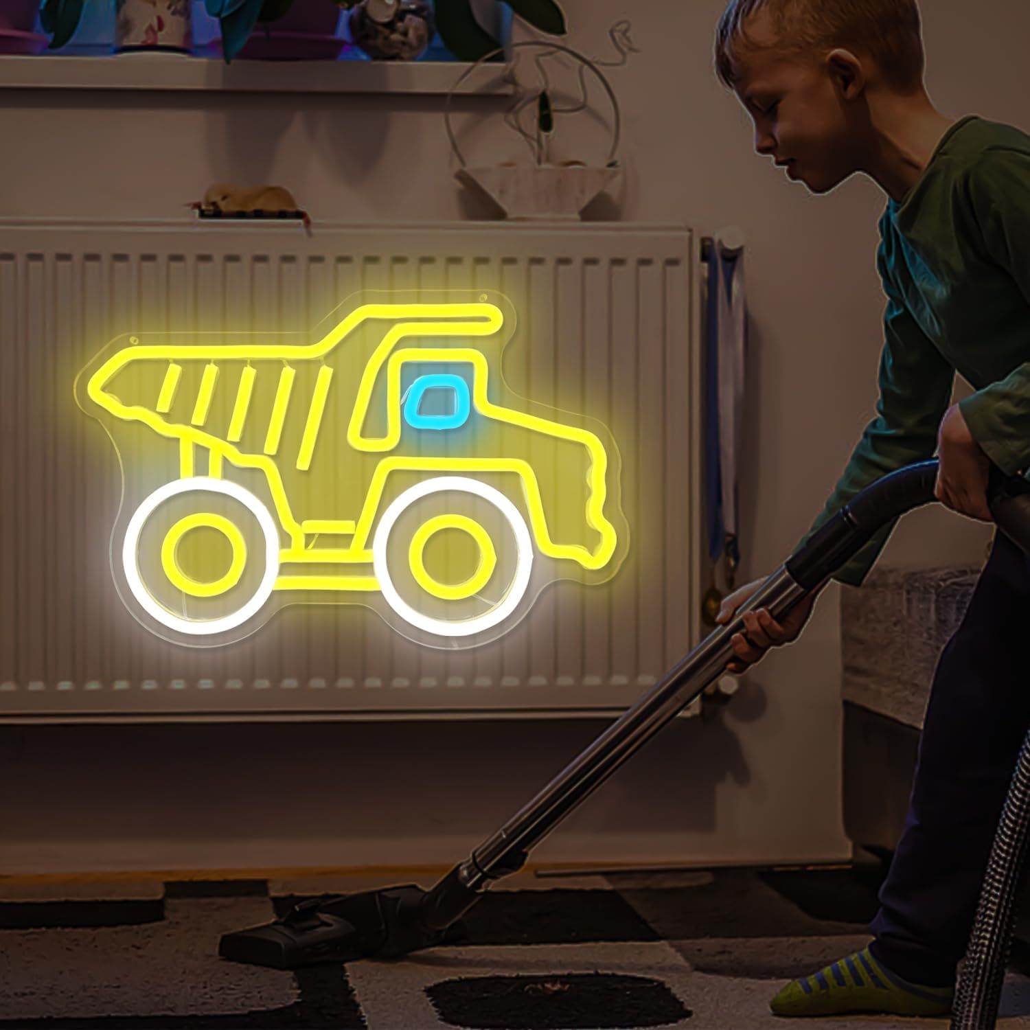 Panneau néon LED jaune en form - Kids Outdoor Dump Truck avis et prix