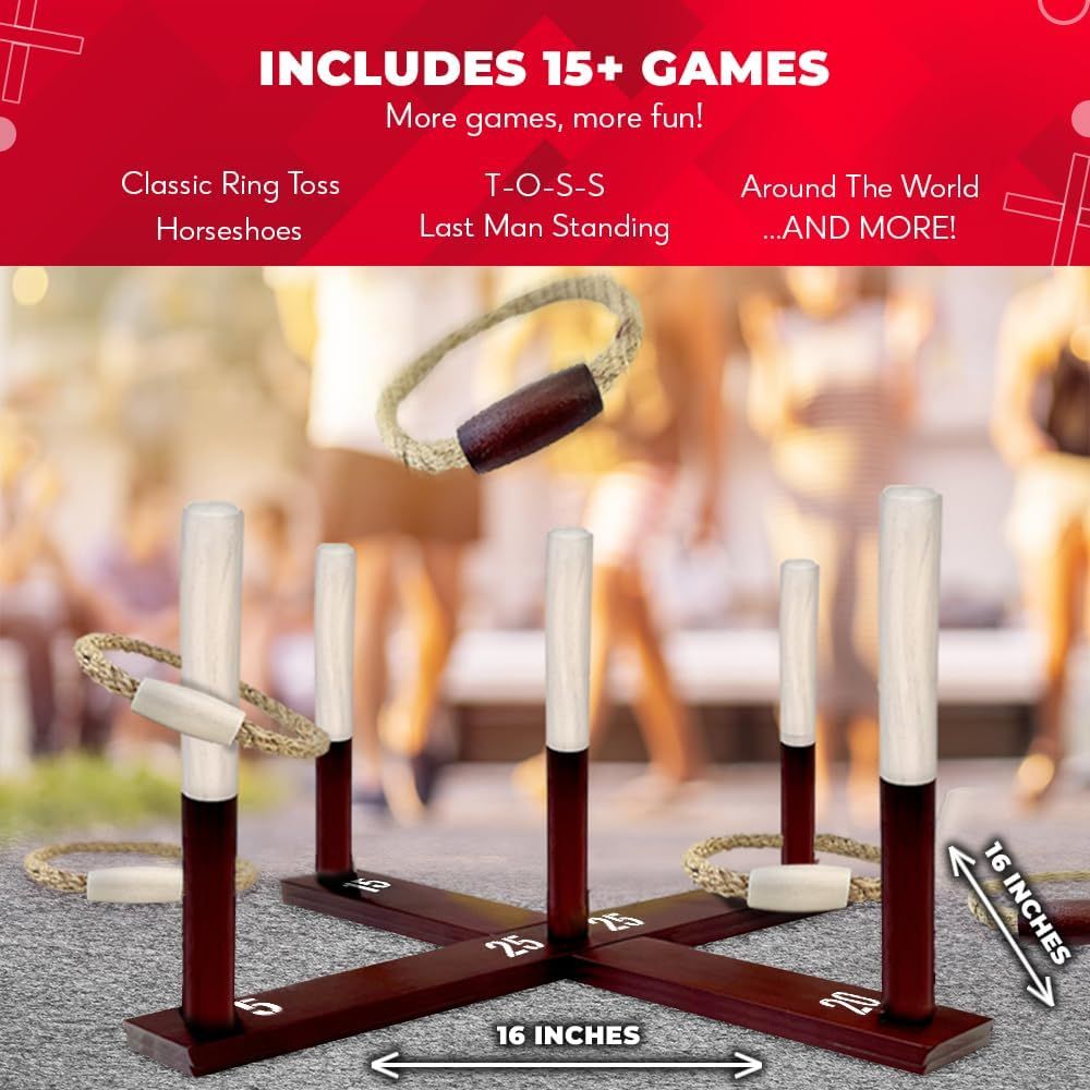 Jeu de lancer d'anneaux toutes - Kids Outdoor Yard Toys avis et prix