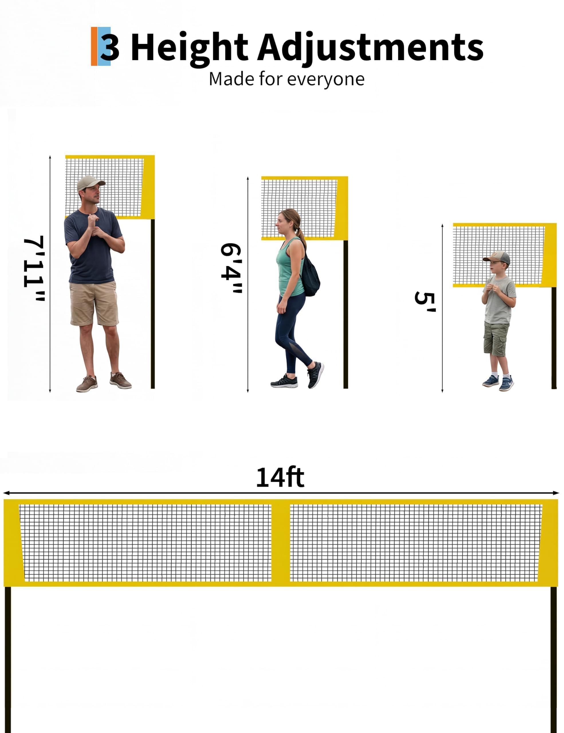 Ensemble de filet de volley-ba - Kids Outdoor Volleyball Net avis et prix
