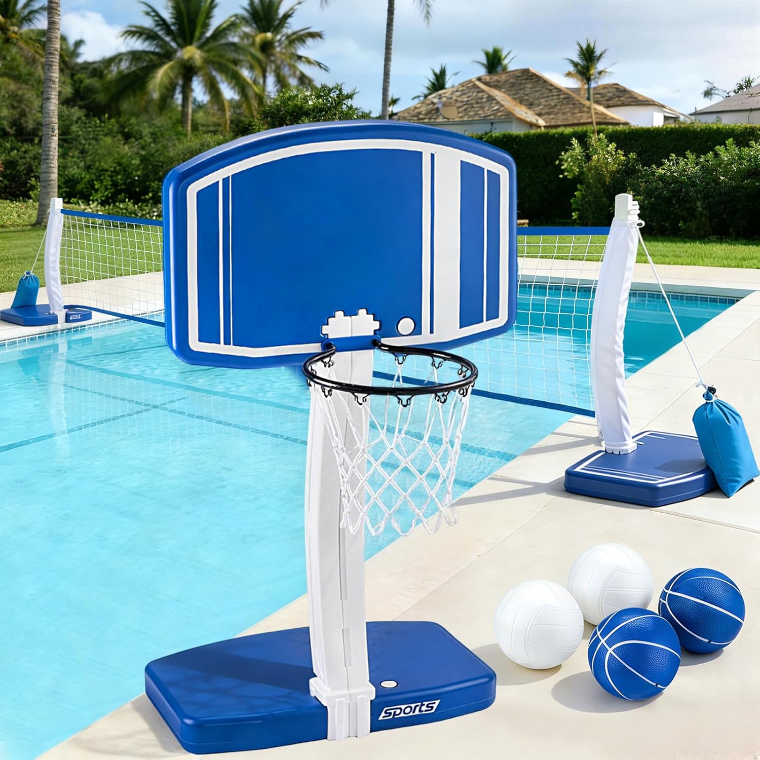 Panier de basket-ball et filet - Kids Outdoor Volleyball Net avis et prix