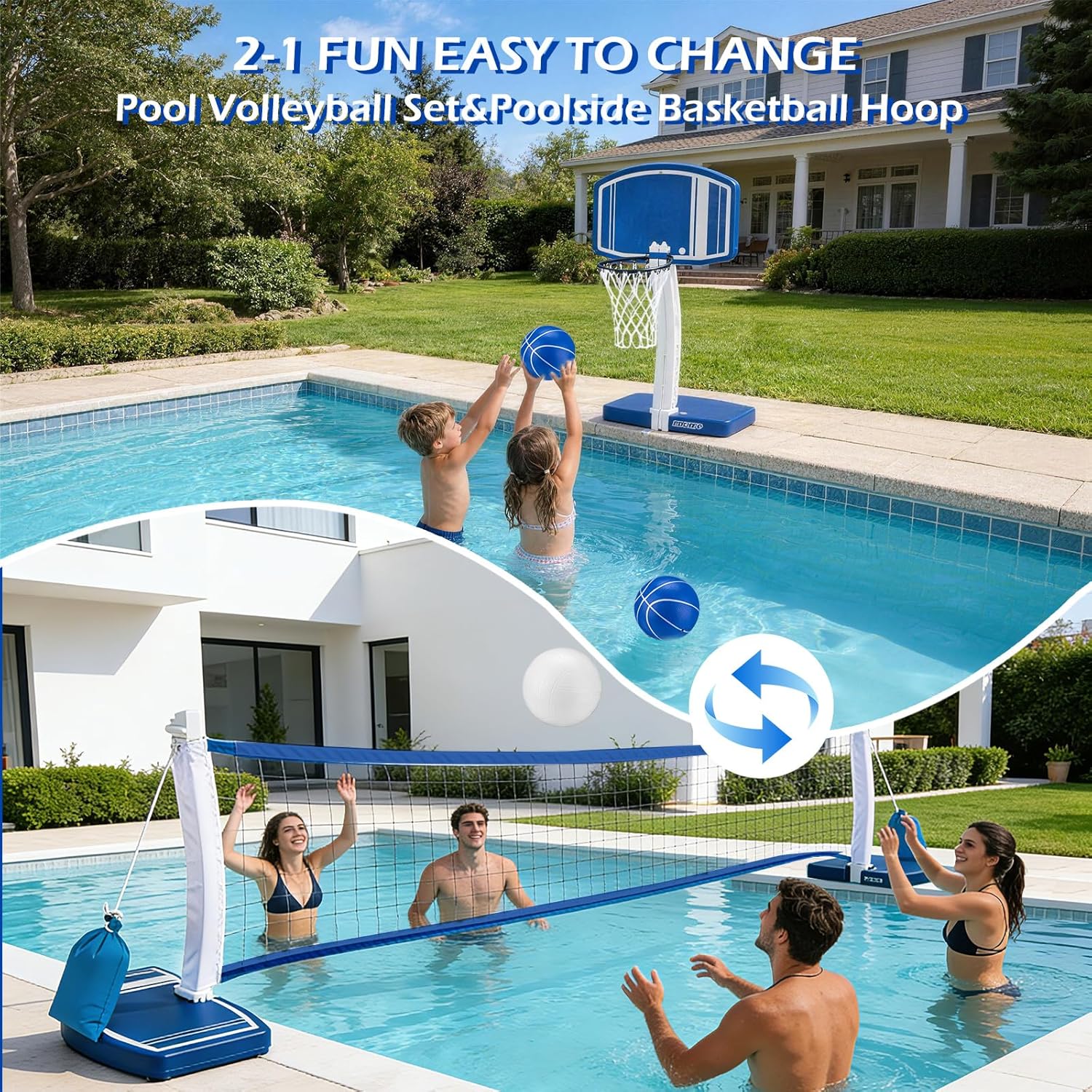 Panier de basket-ball et filet - Kids Outdoor Volleyball Net avis et prix