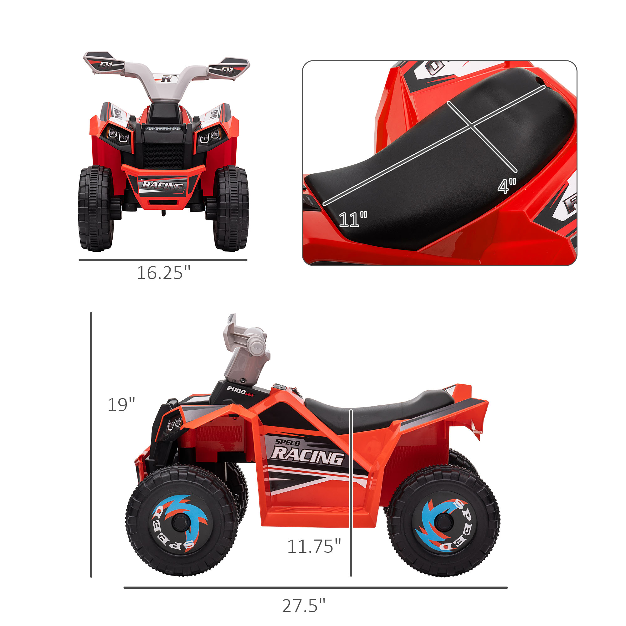 Voiture 6V pour enfants, desig - Kids Outdoor Yard Toys avis et prix