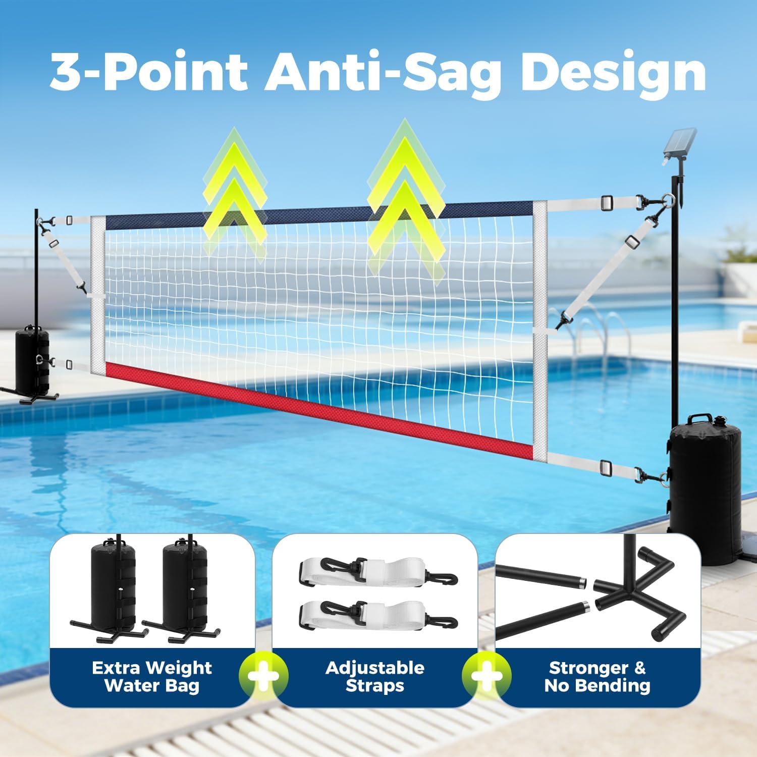 Filet de volley-ball aquatique - Kids Outdoor Volleyball Net avis et prix