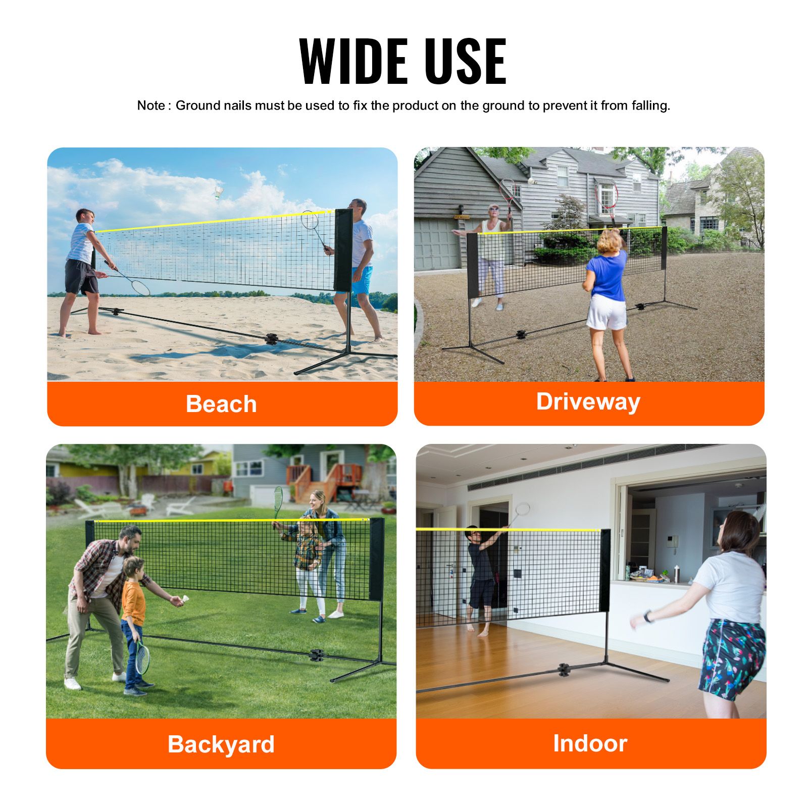 Filet de badminton, filet de v - Kids Outdoor Volleyball Net avis et prix