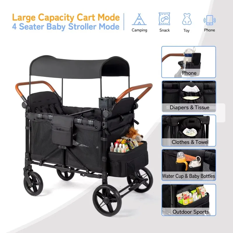 Poussette de chariot extérieur - Kids Outdoor Wagon avis et prix