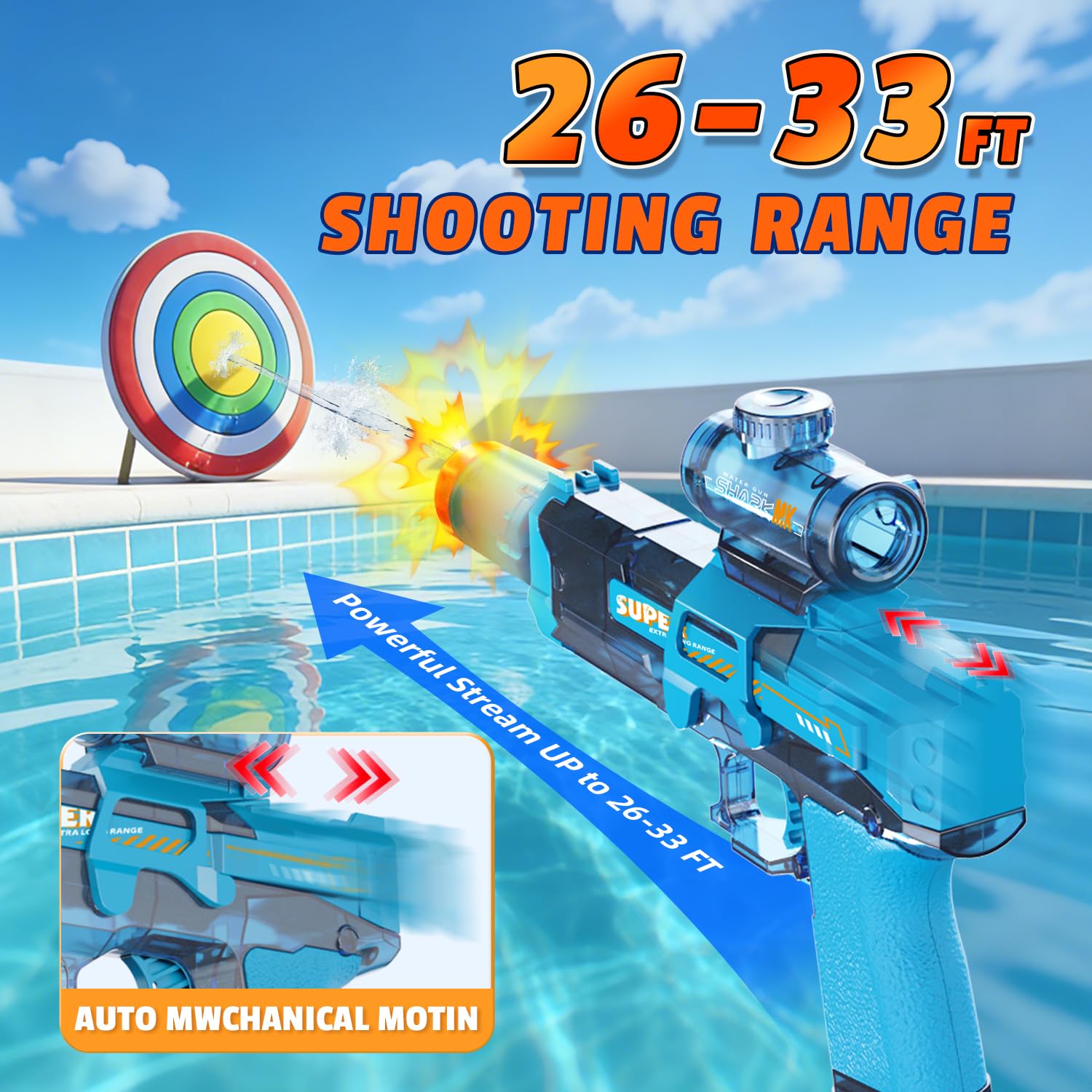 Pistolet à eau électrique pour - Water Gun Soaker avis et prix