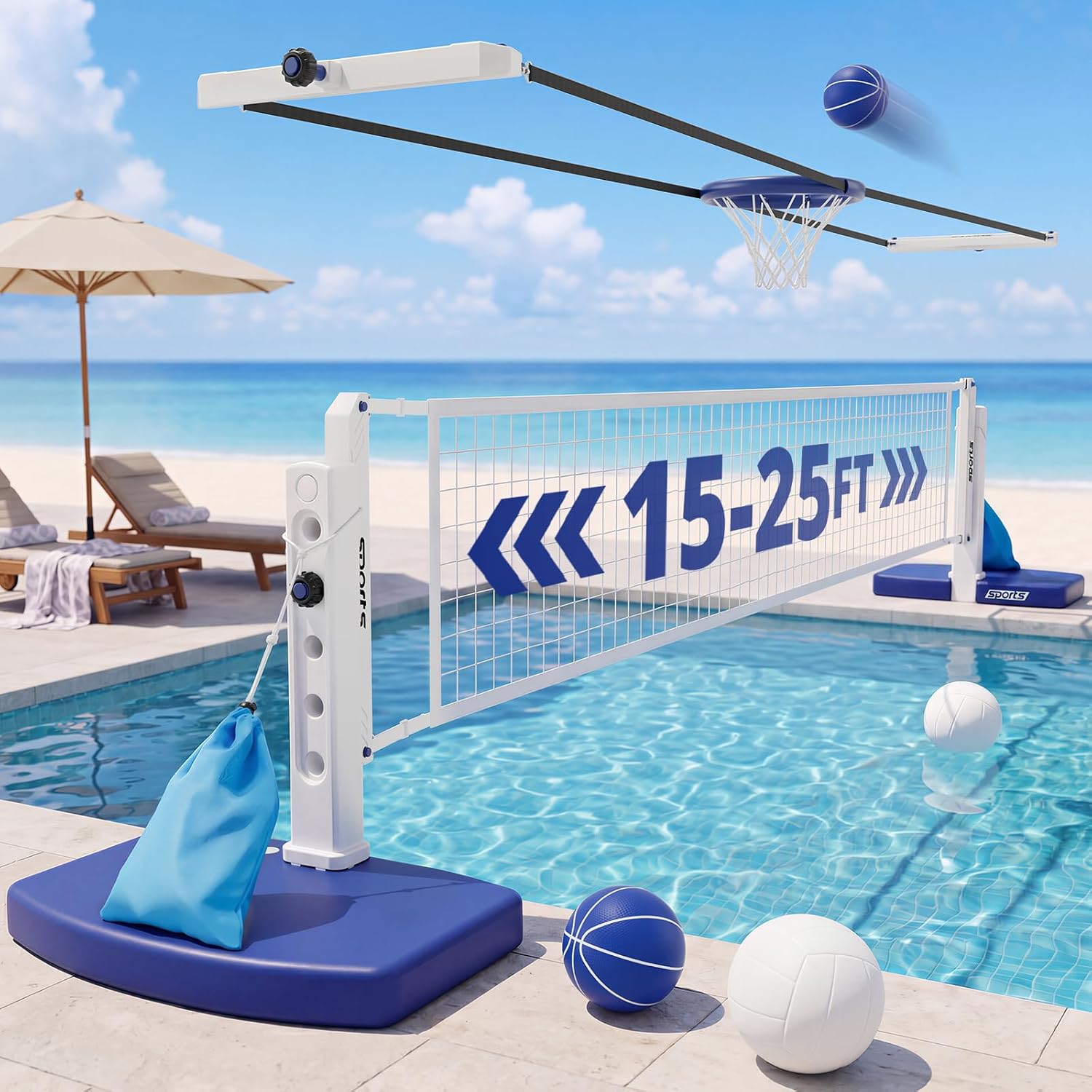 Ensemble combiné de volley-bal - Kids Outdoor Volleyball Net avis et prix